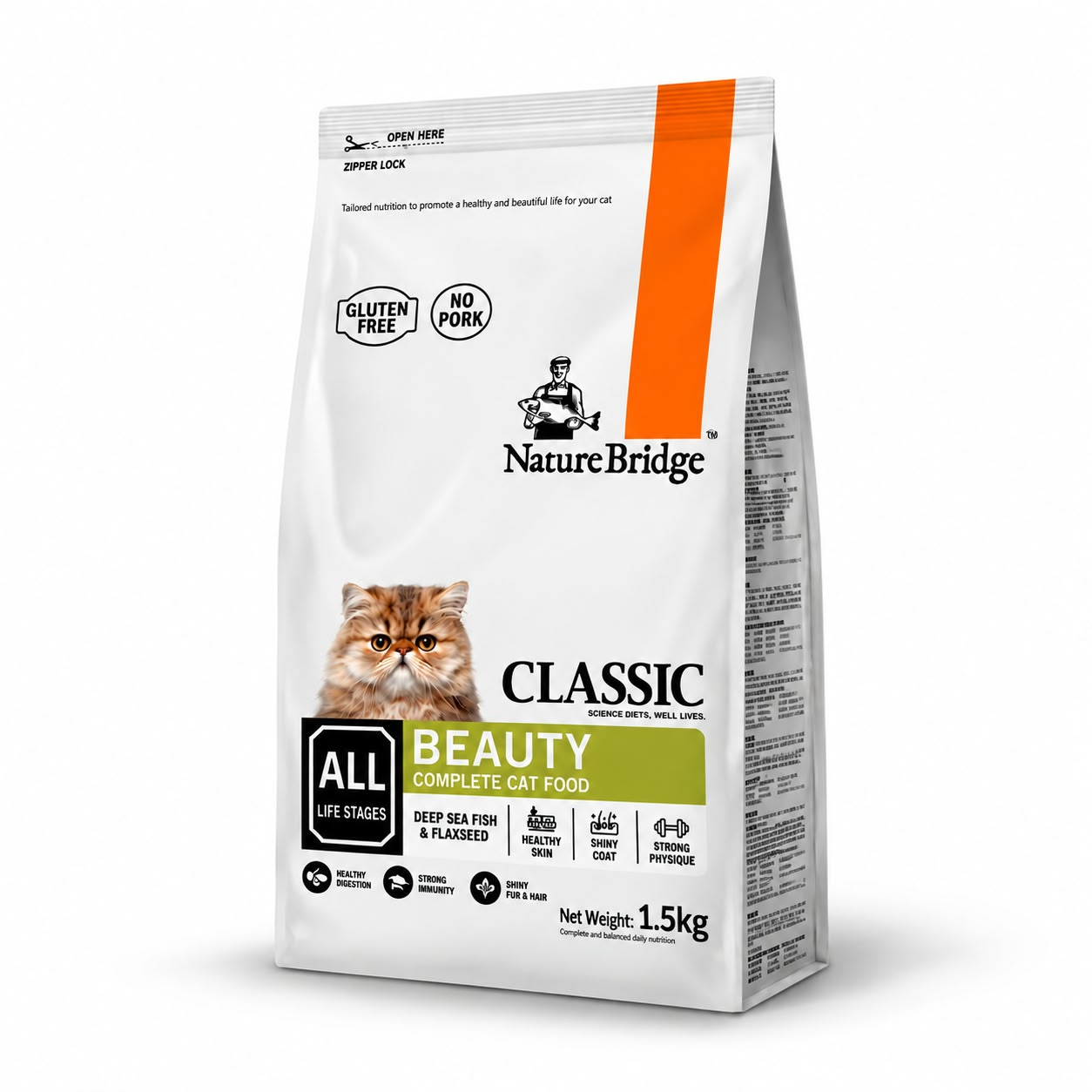 Nature Bridge Classic Beauty Complete Cat Food All Life Stages - 400gm